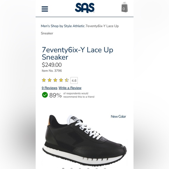 NIB SAS 7eventy6xi-Y MENS ORTHO LITE MEDICARE APPROVED SNEAKER SZ 9WW RETAIL$249 - Picture 11 of 11